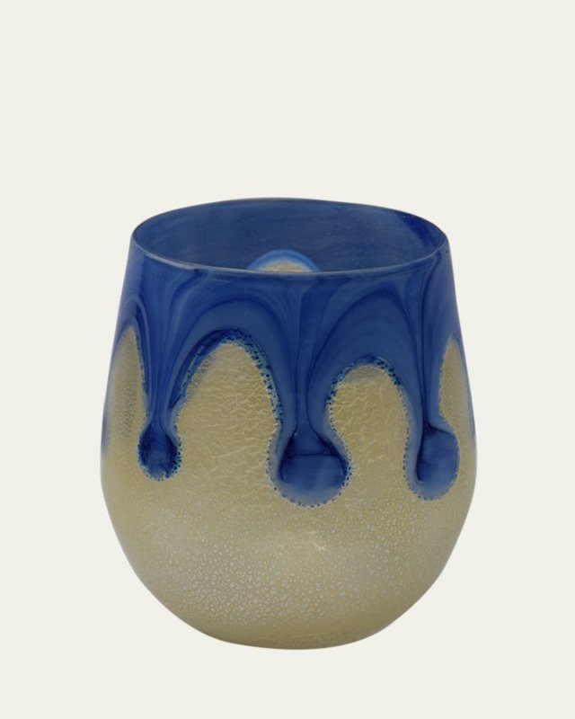 Goccia Cobalt Blue Drinking Glass, 10 oz.